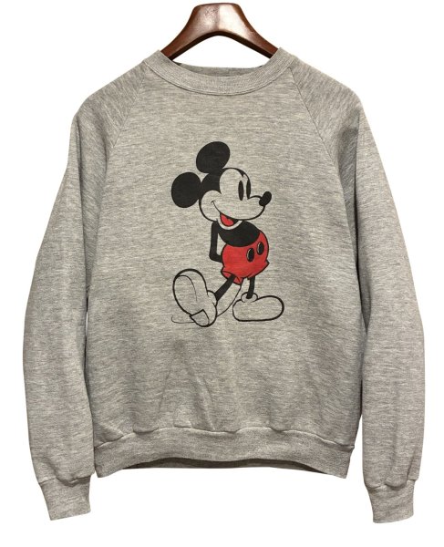 画像1: 80's〜【USA製】【ビンテージ】ウォルトディズニー【ミッキーマウス】グレー【スウェット】【サイズXL】  (1)