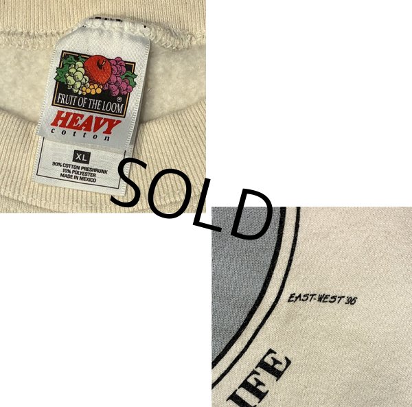 画像2: ビンテージ【FRUIT OF THE LOOM】【フルーツオブザルーム】グレイハウンド【犬】【クリーム色】【スウェット】【サイズＸＬ】  (2)