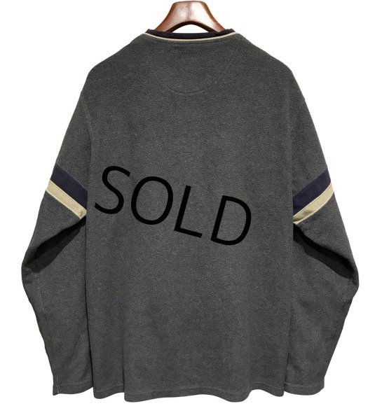 画像3: 90's~【ビンテージ】【エディーバウアー】【Eddie Bauer】【チャコール】Vネック【フリースカットソー】ロンT【サイズL】  (3)