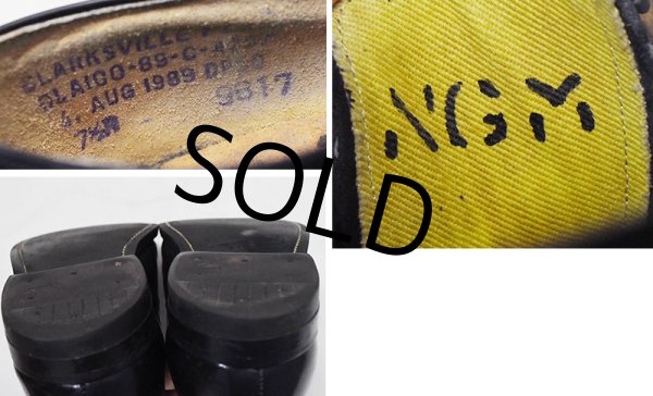 画像2: 80's【ビンテージ】米軍実物【U.S.NAVY】【サービスシューズ】【7 1/2 R】25.5cm程度  (2)