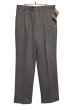 画像1: デッドストック【USA製】【ビンテージ】【GALLERY】【グレー】ウール混紡【スラックス】【31×32】  (1)