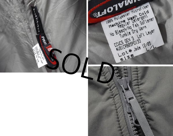 画像2: 程度良好!!【米軍実物】ワイルドシングス製【ECWCS】【GEN3】プロトタイプ【初期型】【レベル7】【プリマロフトジャケット】【L-long】  (2)