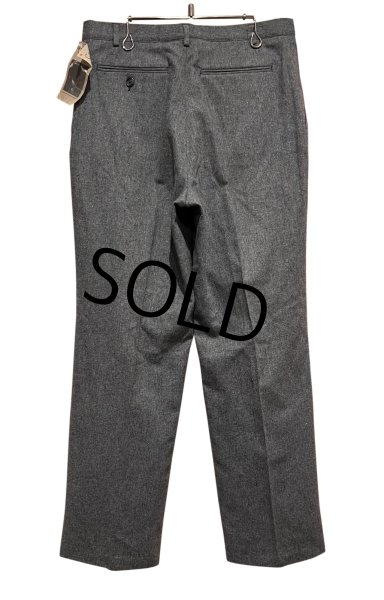 画像3: デッドストック【USA製】【ビンテージ】【GALLERY】【グレー】ウール混紡【スラックス】【31×32】  (3)