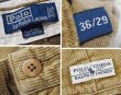 画像2: ビンテージ【ラルフローレン】POLO RALPH LAUREN【ライトブラウン】【フィリップパンツ】【コーデュロイパンツ】【36×29】  (2)