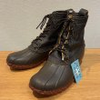画像1: 【USA製】【L.L.bean】ラバーモカシン ブラウンｘ黒【ビーンブーツ】【サイズ 10M】【２８cm程度】  (1)