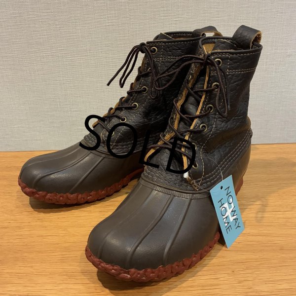 画像1: 【USA製】【L.L.bean】ラバーモカシン ブラウンｘ黒【ビーンブーツ】【サイズ 10M】【２８cm程度】  (1)