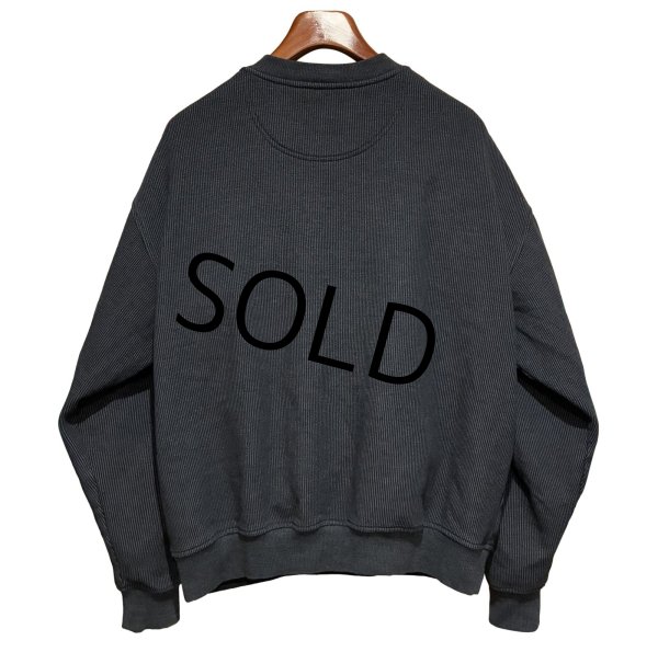 画像3: 【TRI-Mountain】トライマウンテン【チャコールｘ黒 マイクロストライプ】【ヘンリーネックスウェット】【サイズXL】  (3)