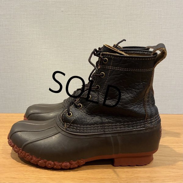 画像5: 【USA製】【L.L.bean】ラバーモカシン ブラウンｘ黒【ビーンブーツ】【サイズ 10M】【２８cm程度】  (5)