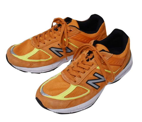 画像1: 程度良好!! USA製【ニューバランス】new balance【990】【V5】OH5 オレンジ スニーカー【サイズ２8ｃｍ】  (1)