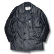 画像1: USA製【ビンテージ】【Schott】ショット 【U.S.740N PEA JACKET】オールレザー キルティング裏地【Pコート】【サイズUS38】  (1)