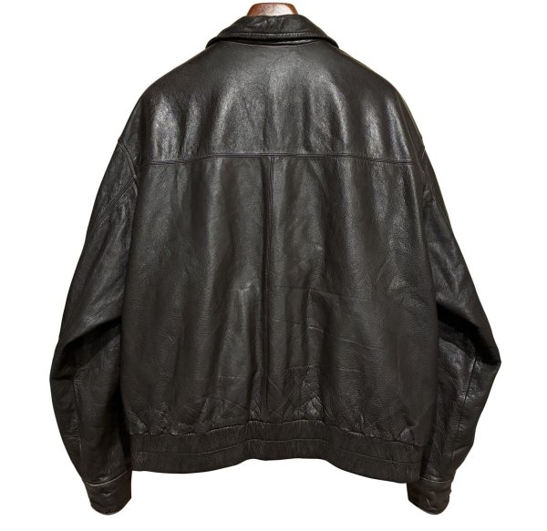 画像3: 90’ｓ【ビンテージ】【セントジョーンズベイ】ST JOHN'S BAY【ブラウン】キルティング裏地付き【レザージャケット】【サイズXL】  (3)