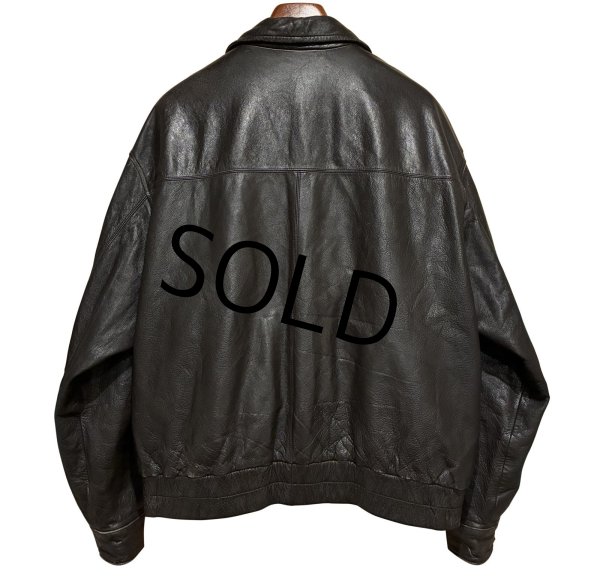 画像3: 90’ｓ【ビンテージ】【セントジョーンズベイ】ST JOHN'S BAY【ブラウン】キルティング裏地付き【レザージャケット】【サイズXL】  (3)