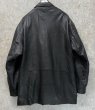 画像3: 【ビンテージ】【pierre cardin】ピエールカルダン 比翼仕立て キルティング裏地【黒】【レザージャケット】【サイズＸＬ】  (3)