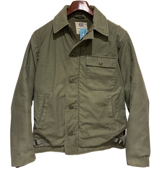 画像1: 70's〜【ビンテージ】【米軍実物】U.S.NAVY【A-2】【デッキジャケット】サイズS  (1)