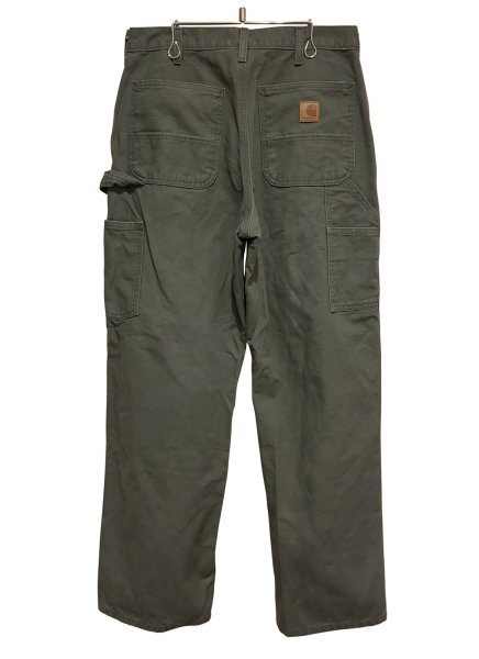画像3: 【ビンテージ】【カーハート】【carhartt】モスグリーン【コットン】【ペインターパンツ】【32ｘ32】  (3)