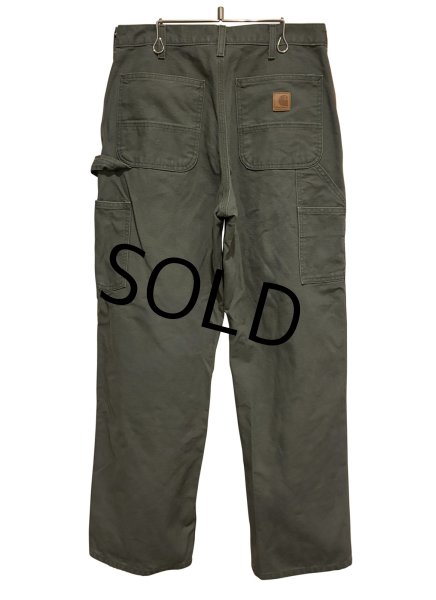 画像3: 【ビンテージ】【カーハート】【carhartt】モスグリーン【コットン】【ペインターパンツ】【32ｘ32】  (3)