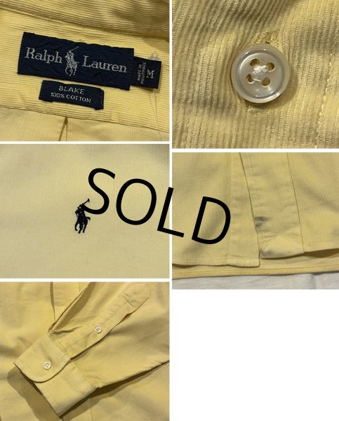 画像2: 90's【ビンテージ】【ラルフローレン】【POLO ralph lauren】【BLAKE】【コーデュロイ】 ボタンダウン【コーデュロイシャツ】【サイズM】  (2)