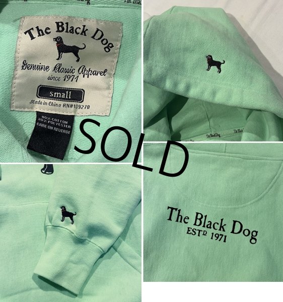画像2: 【ビンテージ】The Black Dog【犬プリント】ミントグリーン【パーカー】【サイズS】  (2)