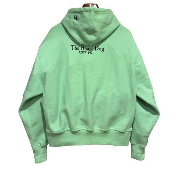 画像3: 【ビンテージ】The Black Dog【犬プリント】ミントグリーン【パーカー】【サイズS】  (3)