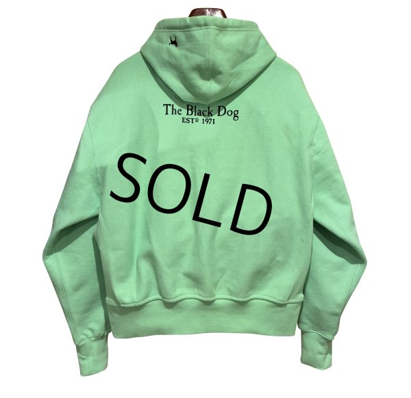 画像3: 【ビンテージ】The Black Dog【犬プリント】ミントグリーン【パーカー】【サイズS】  (3)