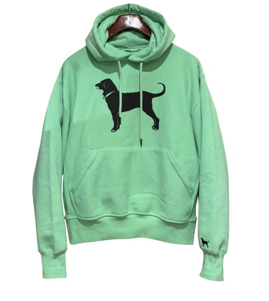 画像1: 【ビンテージ】The Black Dog【犬プリント】ミントグリーン【パーカー】【サイズS】  (1)