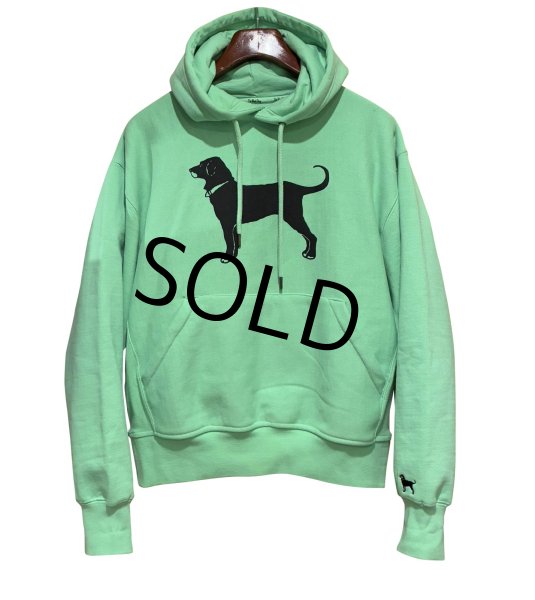 画像1: 【ビンテージ】The Black Dog【犬プリント】ミントグリーン【パーカー】【サイズS】  (1)