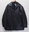 画像1: 【ビンテージ】【オールドギャップ】GAP【黒】【ブラック】【レザーコート】カーコート【レザージャケット】【サイズXL】  (1)