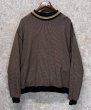 画像1: 【USA製】ビンテージ【ランズエンド】【LANDS' END】ブラウン×ベージュ【モックネックスウェット】レディース【サイズW-XL】  (1)