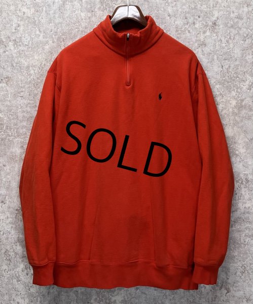 画像1: 【ラルフローレン】POLO RALPH LAUREN【赤】裏起毛【ハーフジップ】【スウェット】【サイズL】  (1)