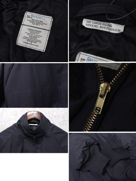 画像2: 90's【米軍実物】【ビンテージ】U.S.NAVY【フライフロントユーティリティジャケット】 【L-XLONG】  (2)