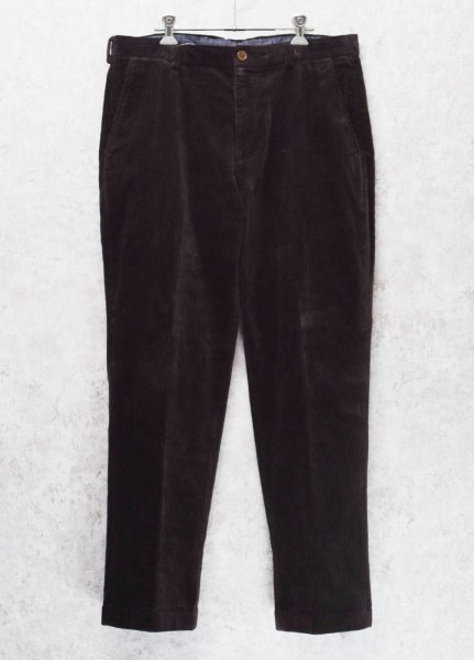 画像1: ビンテージ【ブルックスブラザーズ】brooksbrothers【ダークブラウン】【コーデュロイパンツ】コーデュロイスラックス【35X30】  (1)