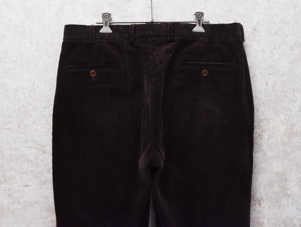 画像4: ビンテージ【ブルックスブラザーズ】brooksbrothers【ダークブラウン】【コーデュロイパンツ】コーデュロイスラックス【35X30】  (4)