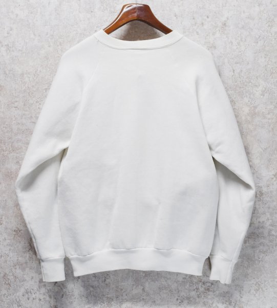 画像4: 90’s【USA製】【ビンテージ】【フルーツオブザルーム】FRUIT OF THE LOOM 湾岸戦争【Support our troops】星条旗【白】【スウェット】【サイズL】  (4)