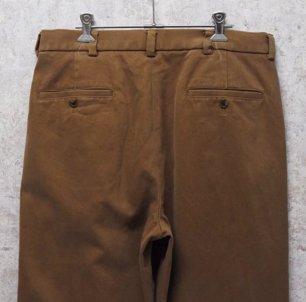 画像3: 【ブルックスブラザーズ】brooksbrothers【ライトブラウン】【２タック】【コットンスラックス】コットンパンツ【34X30】  (3)