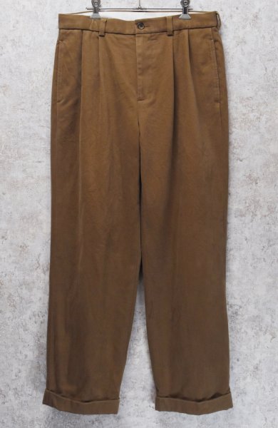 画像4: 【ブルックスブラザーズ】brooksbrothers【ライトブラウン】【２タック】【コットンスラックス】コットンパンツ【34X30】  (4)