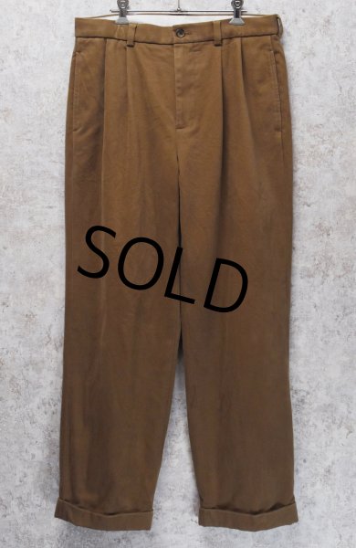 画像4: 【ブルックスブラザーズ】brooksbrothers【ライトブラウン】【２タック】【コットンスラックス】コットンパンツ【34X30】  (4)
