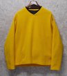 画像1: 90's~ ビンテージ【オールドギャップ】【GAP】黄色【Vネック】無地【フリース】【プルオーバー】【サイズL】  (1)