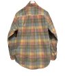 画像3: ビンテージ ORVIS【オービス】【赤ｘ青ｘ黄色】チェック【コーデュロイ】ボタンダウンシャツ【サイズＭ】  (3)