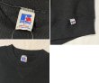 画像2: 90'ｓ【USA製】【RUSSELL】ラッセル 【ビンテージ】黒【無地】【クルーネック】前V スウェット【サイズL】  (2)
