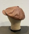 画像4: USA製【ビンテージ】【ライトブラウン】レザー【キャスケット】【サイズL】  (4)