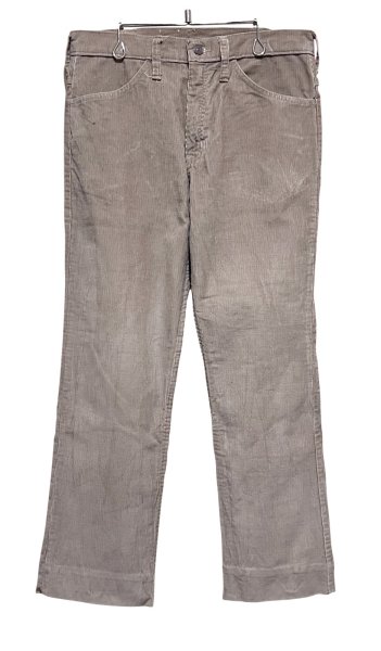 画像1: ~80's【USA製】ビンテージ SCOVILL【ベージュ】ブーツカットパンツ【コーデュロイパンツ】【32×35】  (1)