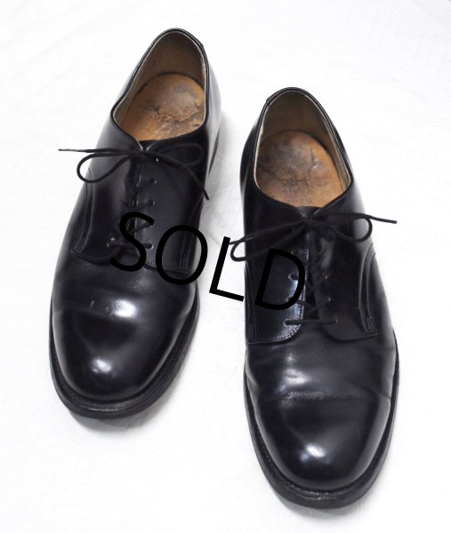 画像1: 80's【ビンテージ】米軍実物【U.S.NAVY】【サービスシューズ】【7 1/2 R】25.5cm程度  (1)