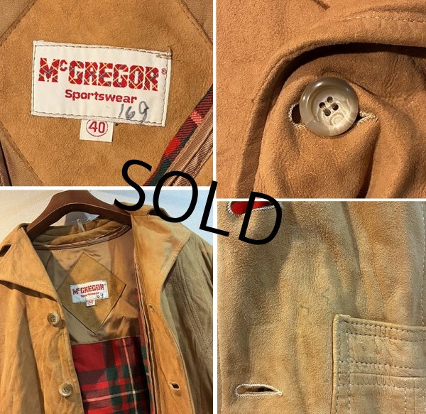 画像2: 〜80’s【ビンテージ】【McGREGOR】マクレガー ライナー付き【キャメル】スエードジャケット【US40】  (2)
