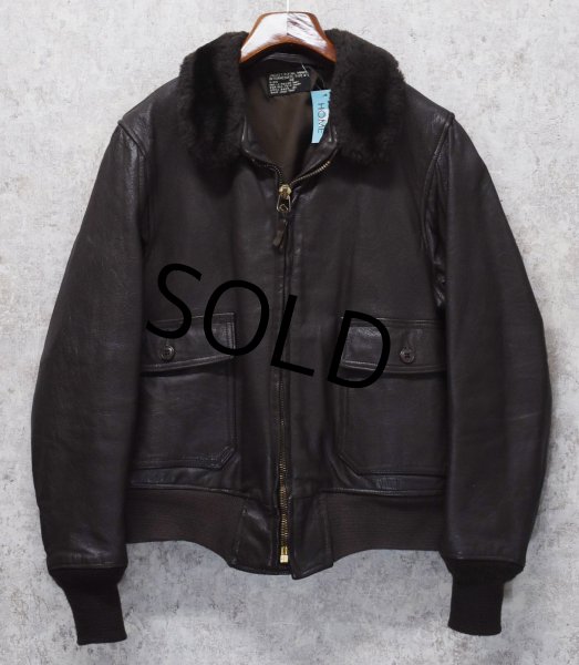 画像1: 70's【米軍実物】【ビンテージ】【U.S.NAVY】BRILL BROS製【G-1 MIL-J-7823D】【フライトジャケット】【US44】  (1)