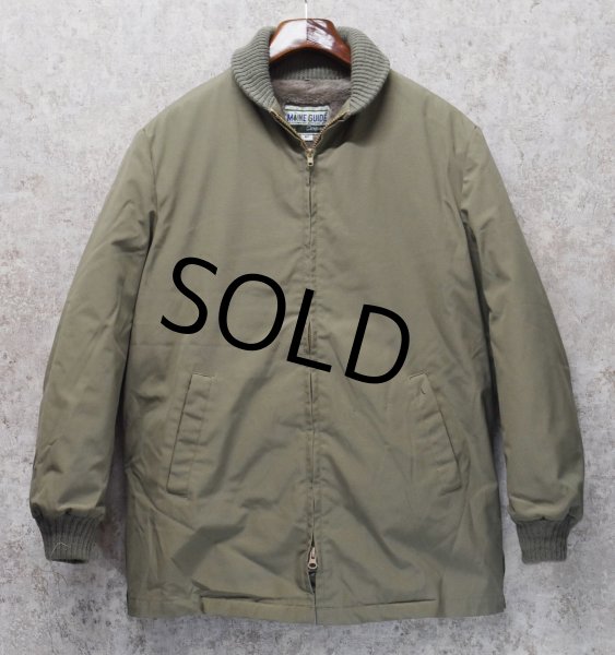 画像1: 〜80's【USA製】【ビンテージ】【MAINE GUIDE】【ベージュ】裏地ボア【ファラオコート】【US38】  (1)