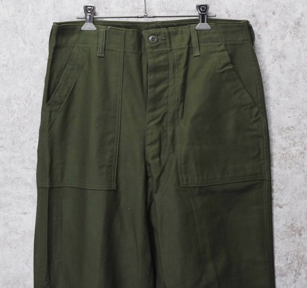 画像3: デッドストック【60's】【米軍実物】【ビンテージ】OG107【ベイカーパンツ】ダブルステッチ【ユーティリティパンツ】【34ｘ33】  (3)