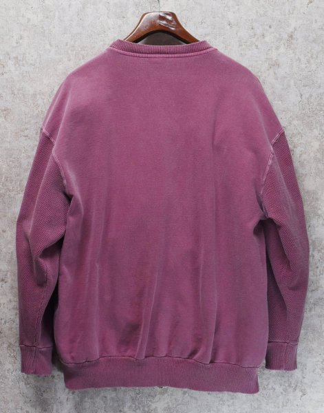 画像4: 90's【USA製】【ビンテージ】アラスカ ALASKA【赤ピンク】袖サーマル【スウェット】【サイズＬ】  (4)
