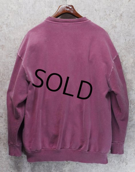 画像4: 90's【USA製】【ビンテージ】アラスカ ALASKA【赤ピンク】袖サーマル【スウェット】【サイズＬ】  (4)