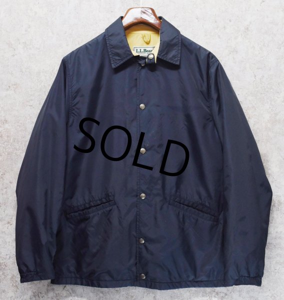 画像1: 80's~ ビンテージ【L.L.Bean】LLビーン【紺】【コーチジャケット】【ジャケット】ナイロンジャケット【サイズM程度】  (1)