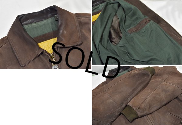画像3: 〜00’ｓ【ビンテージ】【Timberland】ティンバーランド【ブラウン】ヌバックレザー【カウハイド】【オールレザージャケット】【ジップアップブルゾン】【サイズL】  (3)